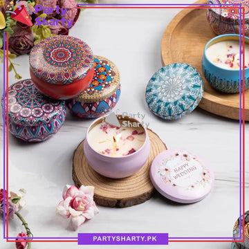 Mandala Scented Candles For Room Decoration